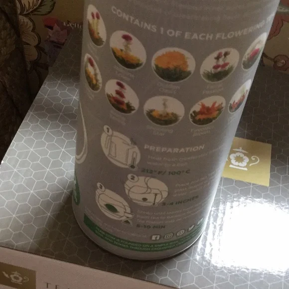 Tea bloom tea flower Easter Sunday brunch basket gift farmer’s market wonderland - Picture 11 of 12